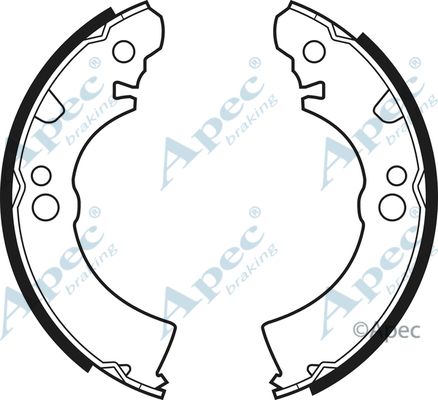 APEC BRAKING Комплект тормозных колодок SHU330